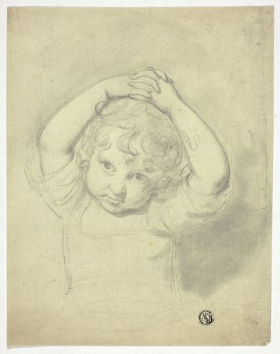 Child Holding Hands above Head