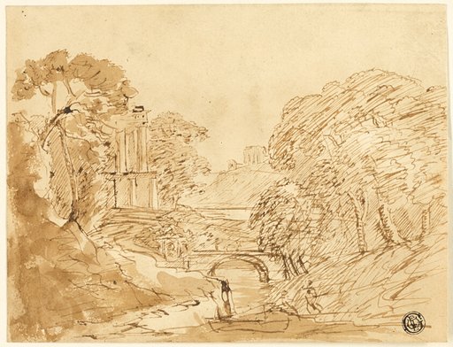 Landscape with Bridge and Ruins