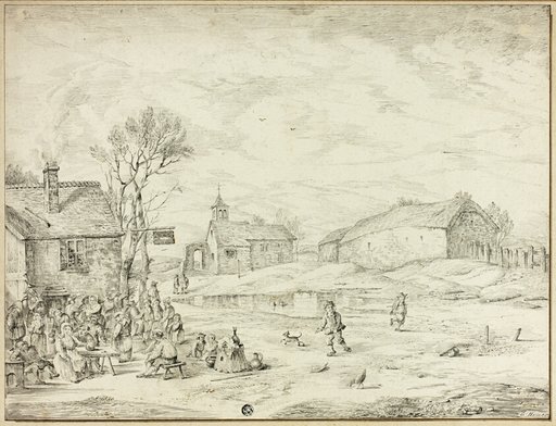 The Passage of a Corps of Troops near a Village