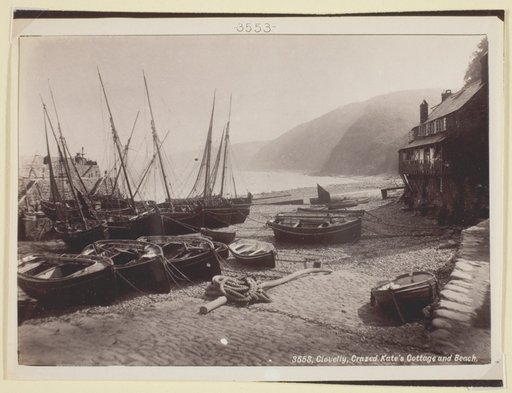 Clovelly, Crazed Kate's Cottage and Beach