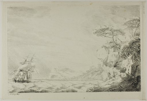 Landscape with Sailing Ship