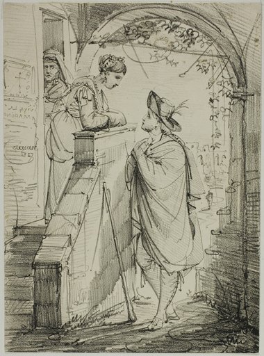 Woman and Man Conversing