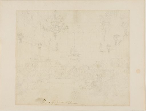 Study for House of Commons, from Microcosm of London