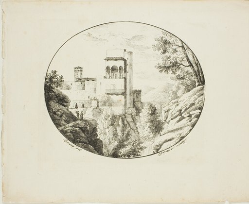 Landscape in an Oval