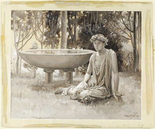 The Guarded Nymph Near-Smiling on the Green