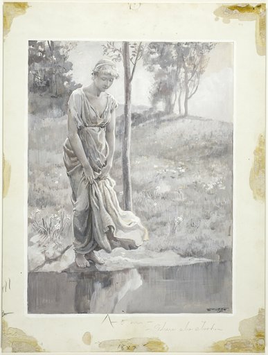 By a Clear Pool, Wherein She Passioned to See Herself