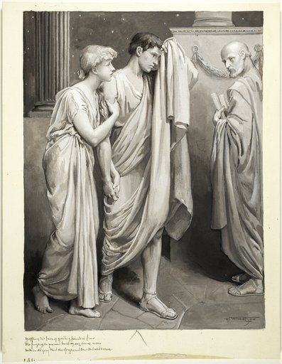 As One Came Near with Curl'd Gray Beard, Sharp Eyes, and Smooth Bald Crown