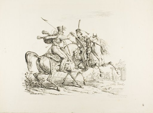 Hussard Killing a Cossack with a Sabre