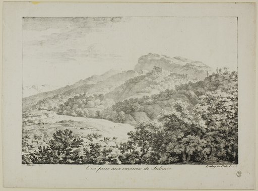 View Taken in the Region of Subiaco, from Views of Italy