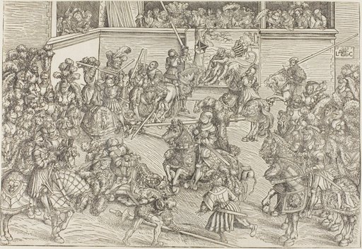 The Second Tournament with a Tapestry Showing Samson and the Lion