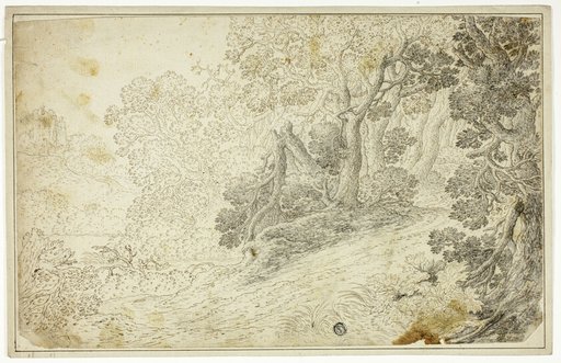Wooded River Landscape with View of Castle