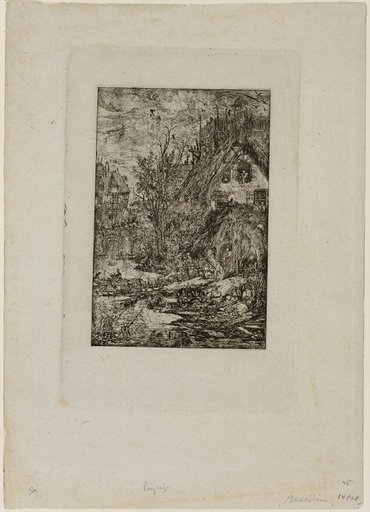 Entering a Village, from Revue Fantaisiste