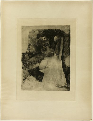 Woman with a Carcel Lamp