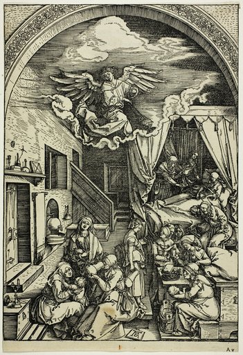 The Birth of the Virgin, from The Life of the Virgin