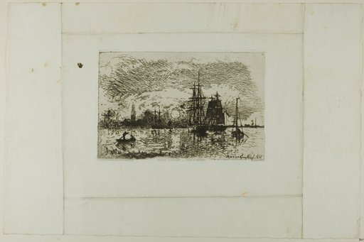Setting Sun, Antwerp Harbor
