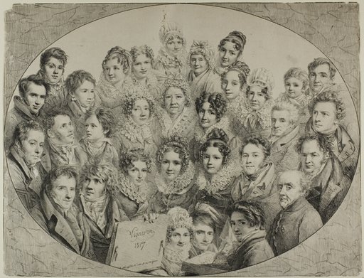 Thirty-one Portraits in an Oval