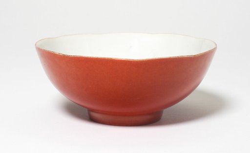 Coral-Glazed Bowl
