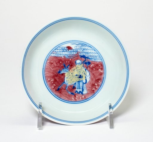 Dish with Immortal and Deer