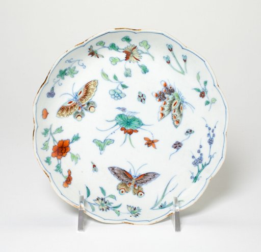 Dish with Butterflies and Flowers