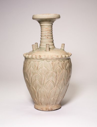 Vase with Cup-Shaped Mouth and Five Spouts around the Shoulder