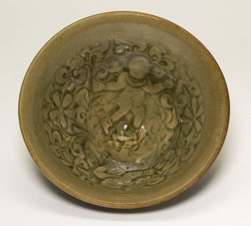 Cup with Children among Scrolling Vines
