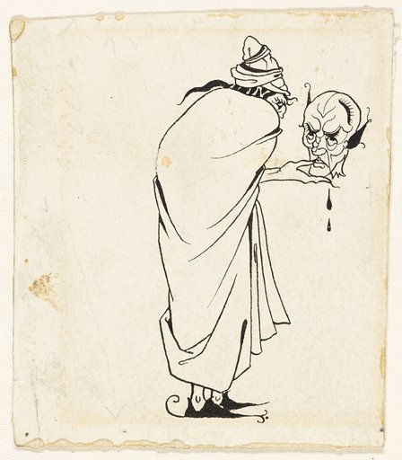 Man with Skull