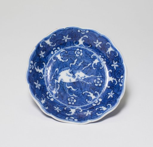 Saucer with a Winged Horse among Clouds