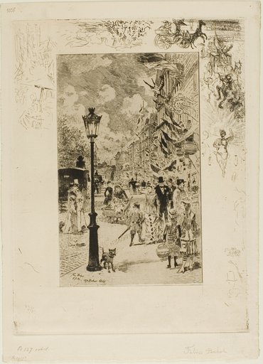 National Holiday on the Boulevard Clichy