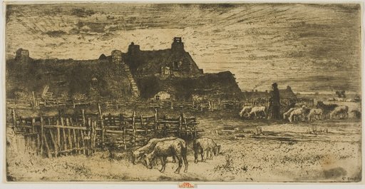 Sheepfold at Sunset