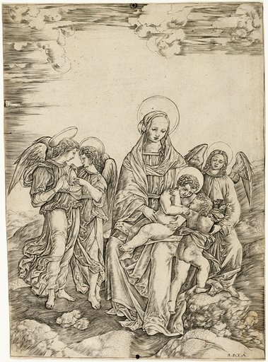 The Virgin and Child with Saint John and Three Angels