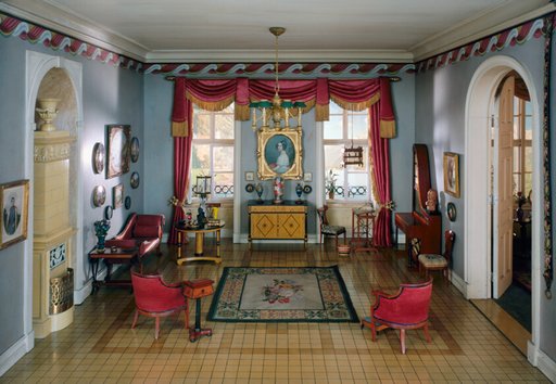 E-28: German Sitting Room of the Biedermeier Period, 1815-50