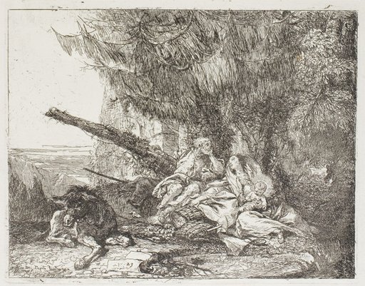 The Holy Family Resting in a Wood, plate 23 from The Flight into Egypt