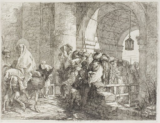 The Holy Family Arriving at a City Gate, plate 27 from The Flight into Eypt