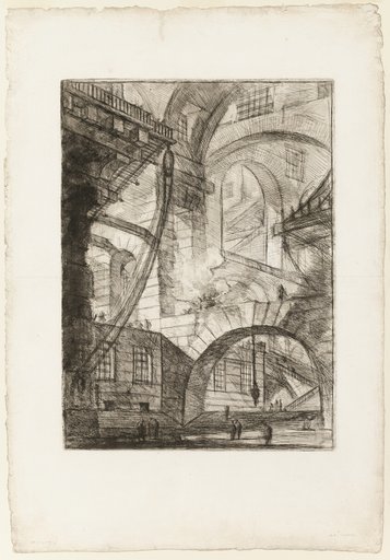 The Smoking Fire, plate 6 from Imaginary Prisons