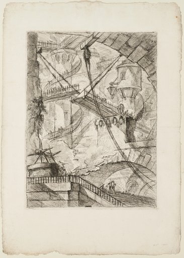 The Drawbridge, plate 7 from Imaginary Prisons