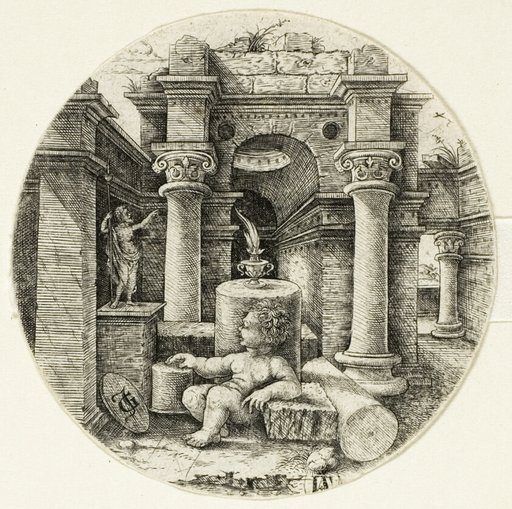 Nude Child Seated