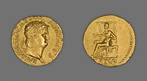 Aureus (Coin) Portraying Emperor Nero