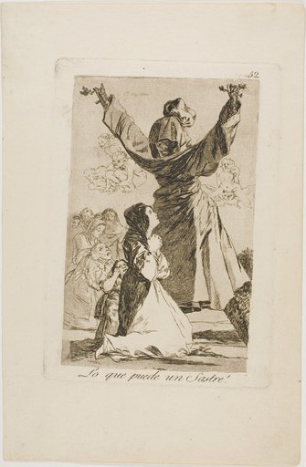 What a Tailor Can Do!, plate 52 from Los Caprichos