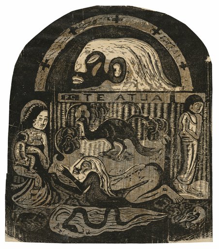 Te atua (The God), from the Suite of Late Wood-Block Prints