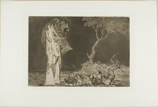 Soldiers Frightened by a Phantom, from Disparates, published as plate 2 in Los Proverbios