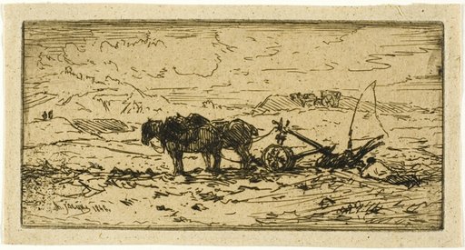 Plowman and his Team Resting