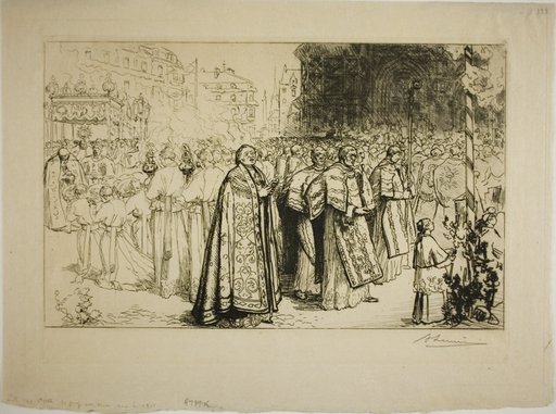 Re-entry of the Procession into Nantes Cathedral