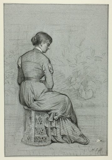 Woman Seated on a Tabouret