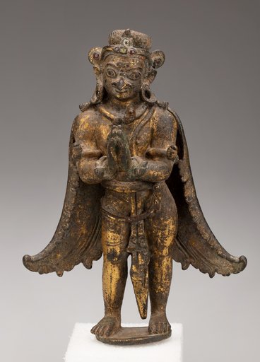God Vishnu's Mount, Garuda, Standing with Hands in Gesture of Adoration (Anjalimudra)