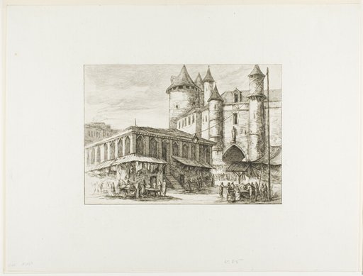 The Grand Châtelet, Paris, c. 1780, after an earlier drawing