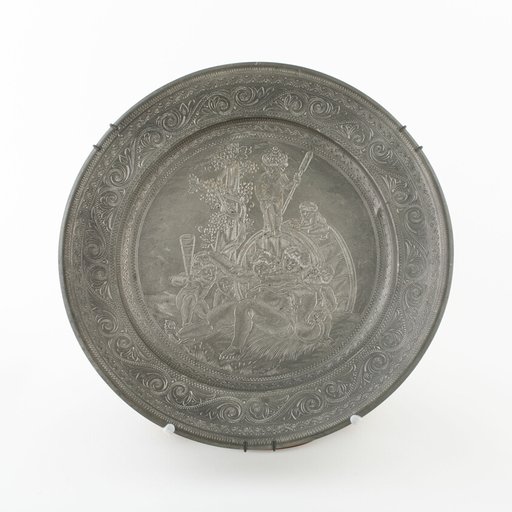 Plate with Silenus and Putti
