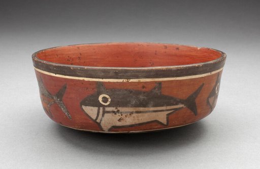 Bowl Depicting Shark or Killer Whale