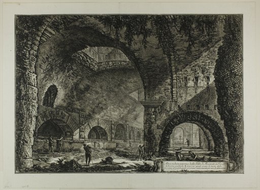 Another interior view of the Villa of Maecenas, Tivoli, from Views of Rome