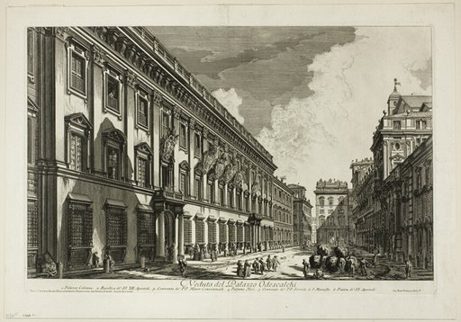 View of the Palazzo Odescalchi, from Views of Rome