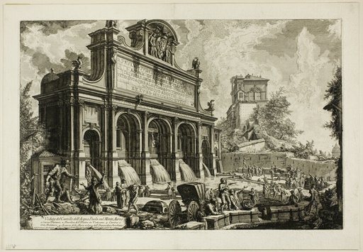 View of the Fountainhead of the Acqua Paola on Monte Aureo, from Views of Rome